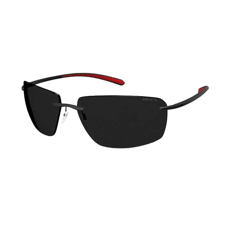 OCULOS DE SOL SILHOUETTE MASCULINO STREAMLINE BISCAYNE BAY TAM 64 14 130MM VERMELHO PRETO