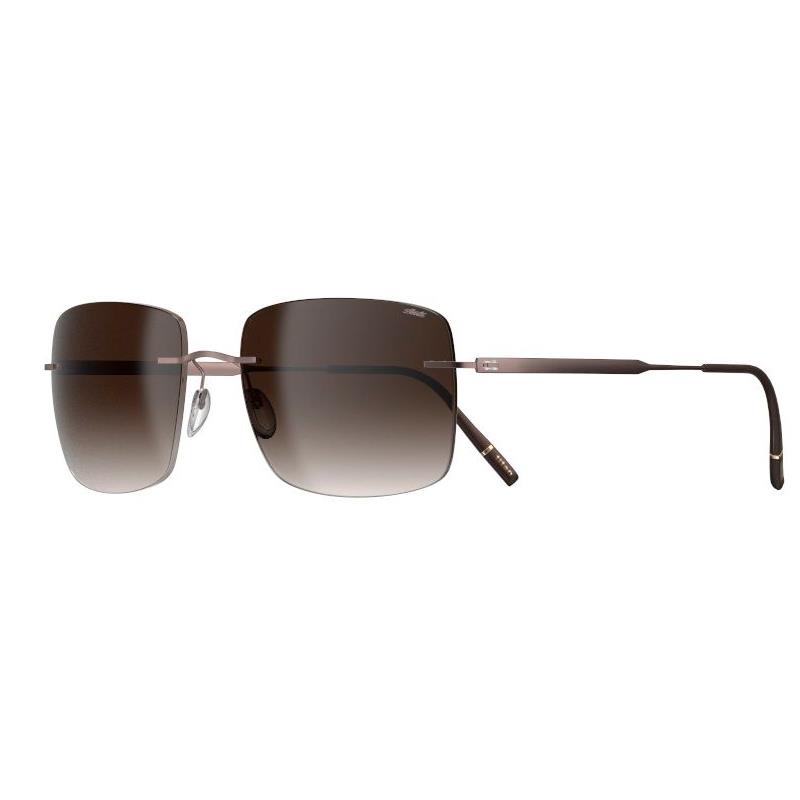 OCULOS DE SOL SILHOUETTE UNISSEX 8752/75 6040 TAM 59 17 140MM MARROM ESCURO