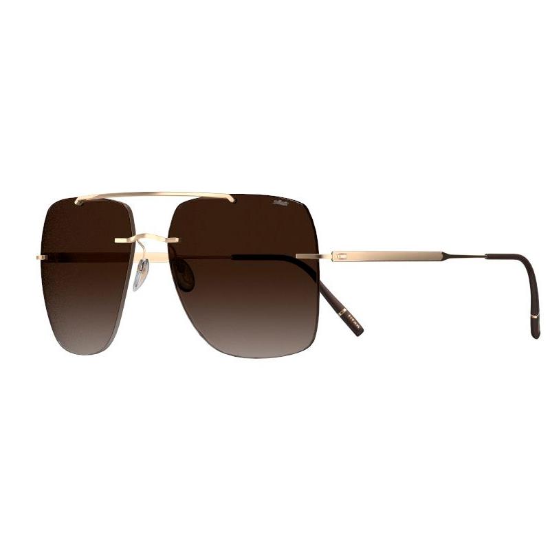 OCULOS DE SOL SILHOUETTE UNISSEX PANMURE 8750/75 7530 TAM 60 17 140MM MARROM