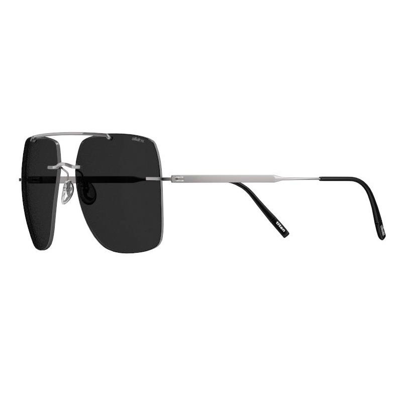 OCULOS DE SOL SILHOUETTE UNISSEX PANMURE 8750/75 6560 TAM 60 17 140MM CINZA PRETO