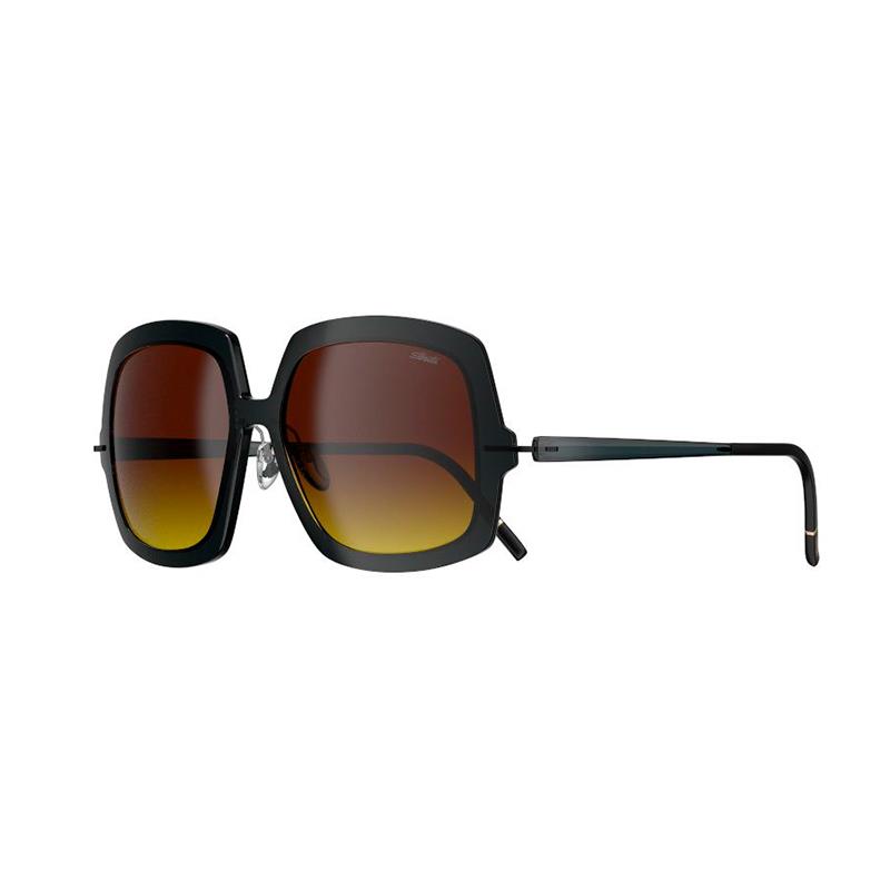 OCULOS DE SOL SILHOUETTE FEMININO MONTAMER 3197/75 9140 TAM 56 15 135MM PRETO