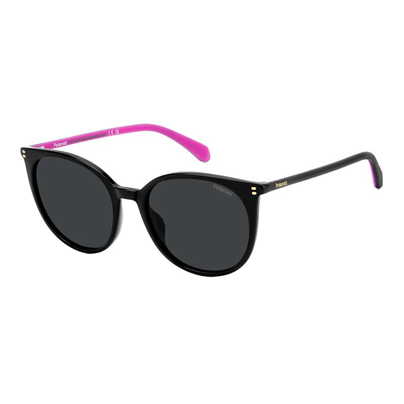 OCULOS DE SOL POLAROID MASCULINO 4208/S/X 20868480755M9 TAM 55 17 145 C/ESTOJO PRETO ROSA