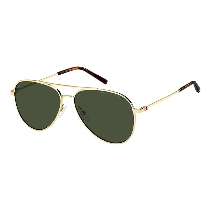 OCULOS DE SOL TOMMY HILFIGER MASCULINO 2336/S 208678J5G58QT TAM 58 16 145 C/ESTOJO DOURADO VERDE
