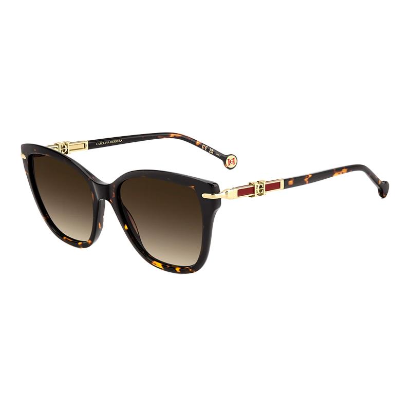 OCULOS DE SOL CAROLINA HERRERA FEMININO 0379/S 20886708655HA TAM 55 18 140 C/ESTOJO HAVANA