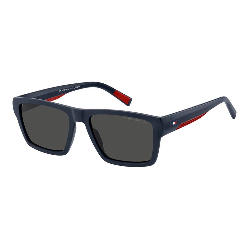 OCULOS DE SOL TOMMY HILFIGER MASCULINO 2324/S 208680PJP56IR TAM 56 17 145 C/ESTOJO AZUL CINZA