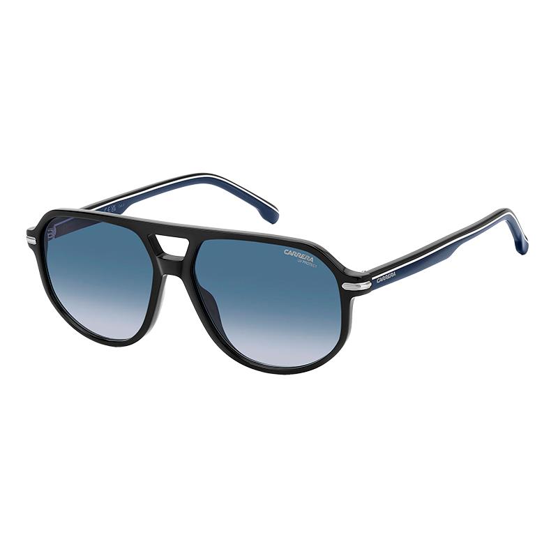 OCULOS DE SOL CARRERA MASCULINO 375/S 208706D515808 TAM 58 16 145 C/ESTOJO PRETO E AZUL