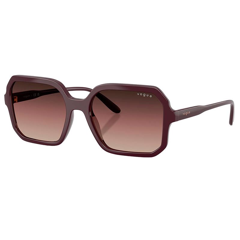 OCULOS DE SOL VOGUE UNISSEX 0VO5696S 3284E2 TAM 55 18 140 C/ESTOJO FULL BORDEAUX BROWN GRADIENT PURPLE