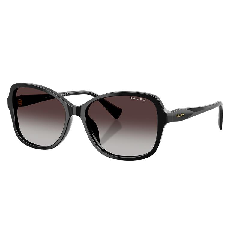 OCULOS DE SOL RALPH LAUREN FEMININO 0RA5351U 50018G TAM 57 16 145 PRETO / LENTES CINZA DEGRADE