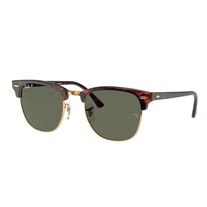 OCULOS DE SOL RAYBAN UNISSEX 0RB3016 990/5855 TAM 55 19 145 C/ESTOJO RED HAVANA / LENTES VERDE G15 POLARIZADAS