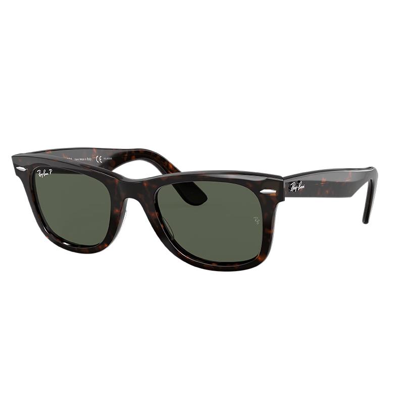 OCULOS DE SOL RAYBAN UNISSEX 0RB2140 902/5850 TAM 50 22 150 C/ESTOJO TARTARUGA / LENTES VERDE G15 POLARIZADAS