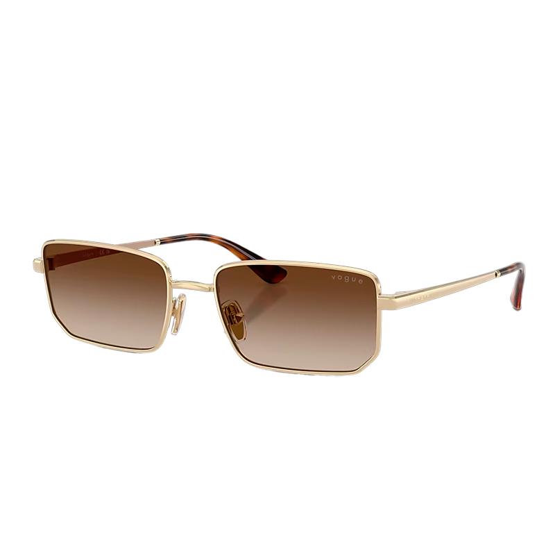 OCULOS DE SOL VOGUE FEMININO 0VO4352S 848/1356 TAM 56 18 140 C/ESTOJO OURO ROSA / LENTES MARROM DEGRADE