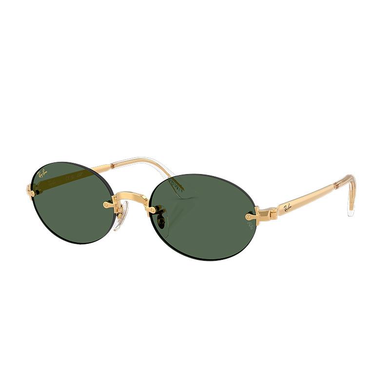 OCULOS DE SOL RAYBAN UNISSEX BY ASAP ROCKY 0RB3929 001/7154 TAM 54 20 145 C/ESTOJO DOURADO / LENTES VERDES