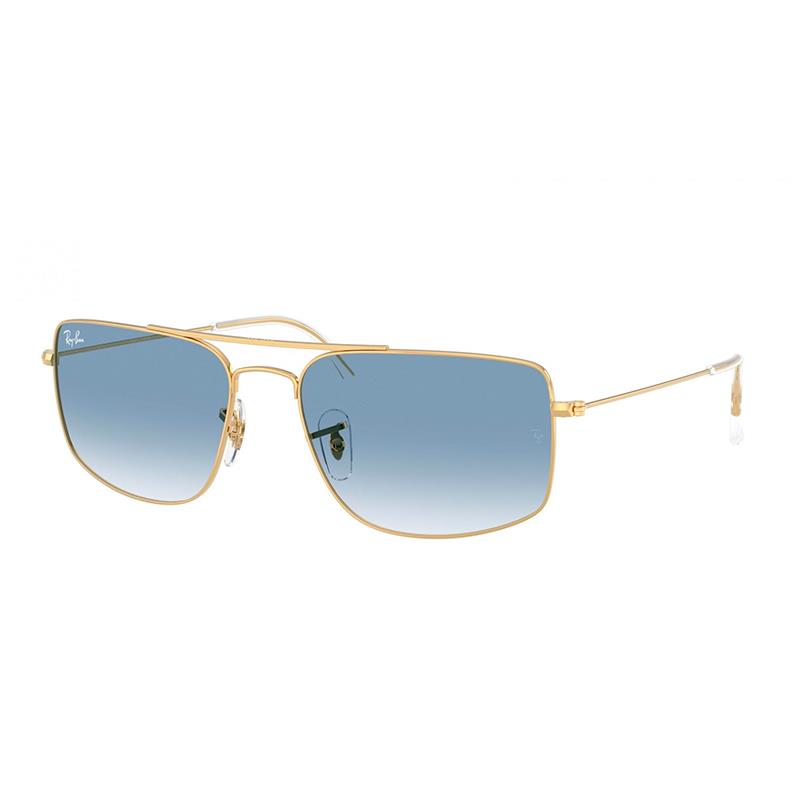 OCULOS DE SOL RAYBAN UNISSEX 0RB3779 001/3F TAM 59 18 145 ARISTA GOLD / LENTES AZUL DEGRADE TRANSPARENTE