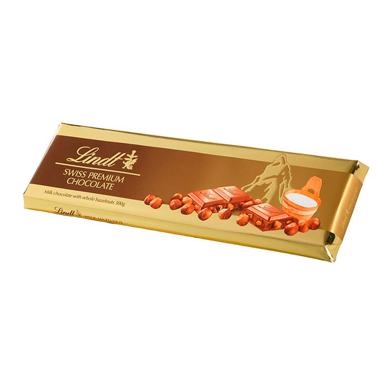 CHOCOLATE LINDT AO LEITE GOLD MILK HAZELNUT 300G