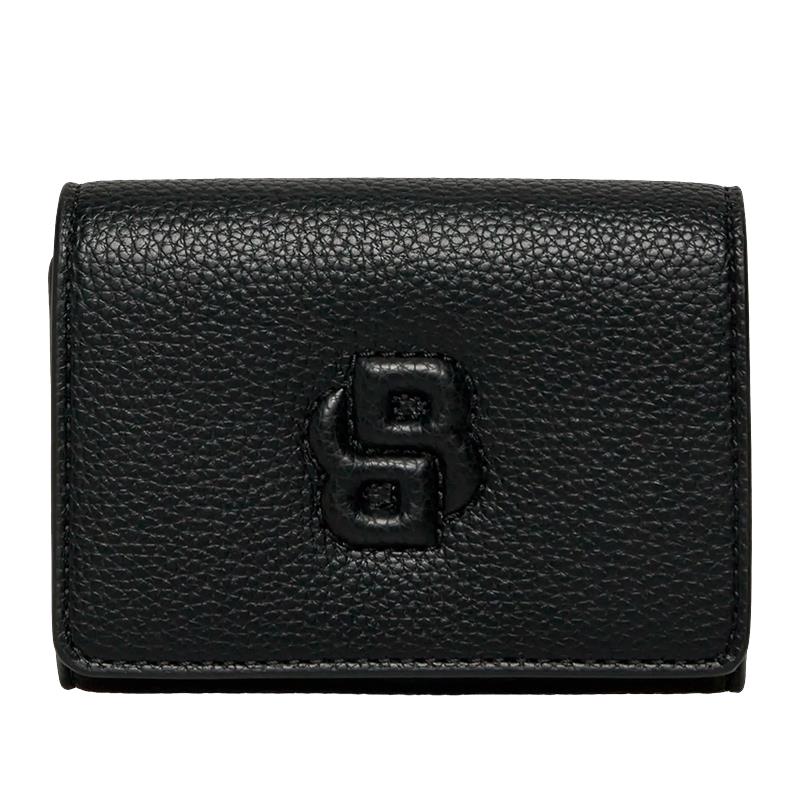 CARTEIRA FEMININA ADULTA HUGO BOSS ANETT SM FLAP WALLET 10277946 01 TAM UNICO BLACK