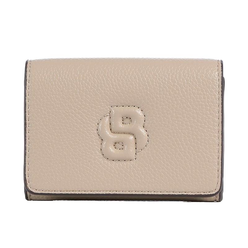CARTEIRA FEMININA ADULTA HUGO BOSS ANETT SM FLAP WALLET 10277946 01 TAM UNICO BEGE