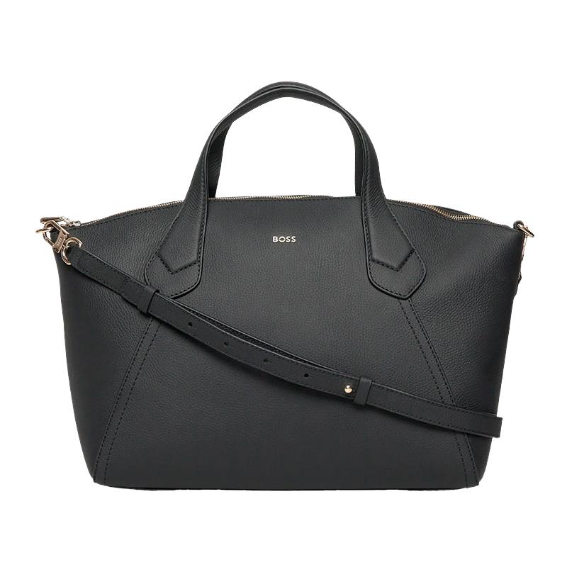 BOLSA FEMININA ADULTA HUGO BOSS LENAH ZIP TOTE M 10273866 01 TAM UNICO BLACK