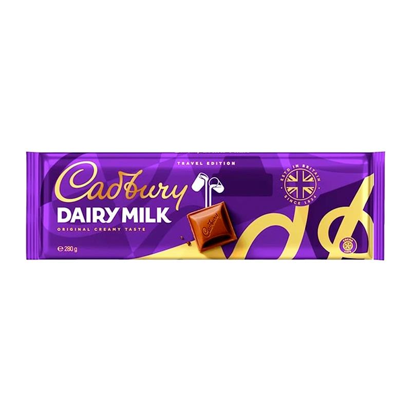 BARRA DE CHOCOLATE CADBURY DAIRY MILK 280G