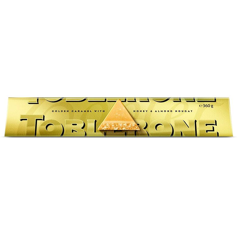 BARRA DE CHOCOLATE TOBLERONE GOLDEN CARAMEL 340G