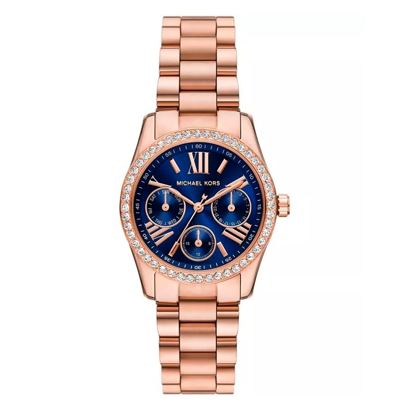 RELOGIO FEMININO MICHAEL KORS QUARTZO TAM 33MM MK4926 DOURADO/AZUL