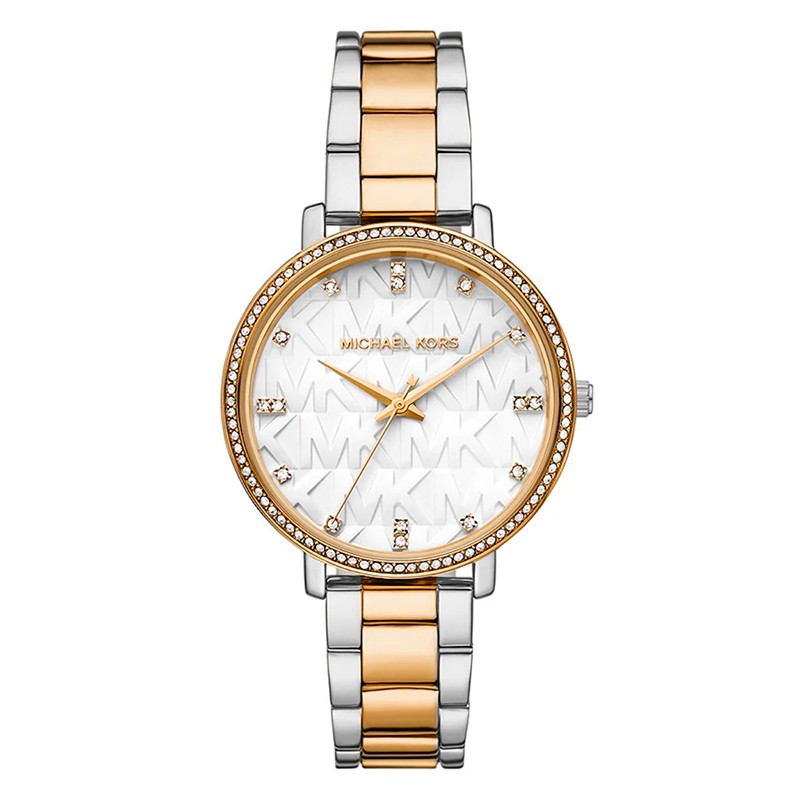 RELOGIO FEMININO MICHAEL KORS QUARTZO TAM 38MM MK4918 PRATA/DOURADO