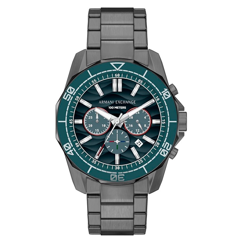 RELOGIO MASCULINO ARMANI EXCHANGE QUARTZO TAM 44MM AX1972 GRAFITE/VERDE
