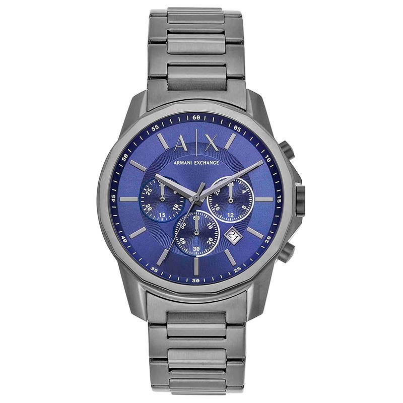 RELOGIO MASCULINO ARMANI EXCHANGE QUARTZO TAM 44MM AX1731 CINZA/ROXO