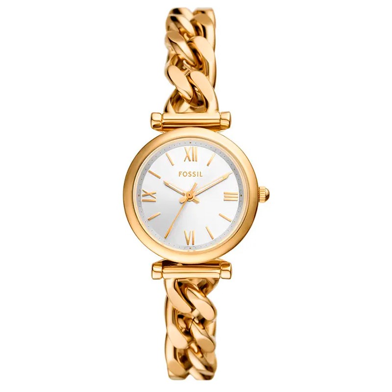 RELOGIO FEMININO FOSSIL QUARTZO TAM 28MM ES5329 DOURADO