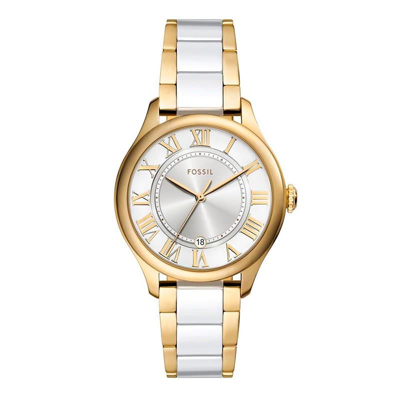 RELOGIO FEMININO FOSSIL QUARTZO TAM 38MM CE1131 BRANCO