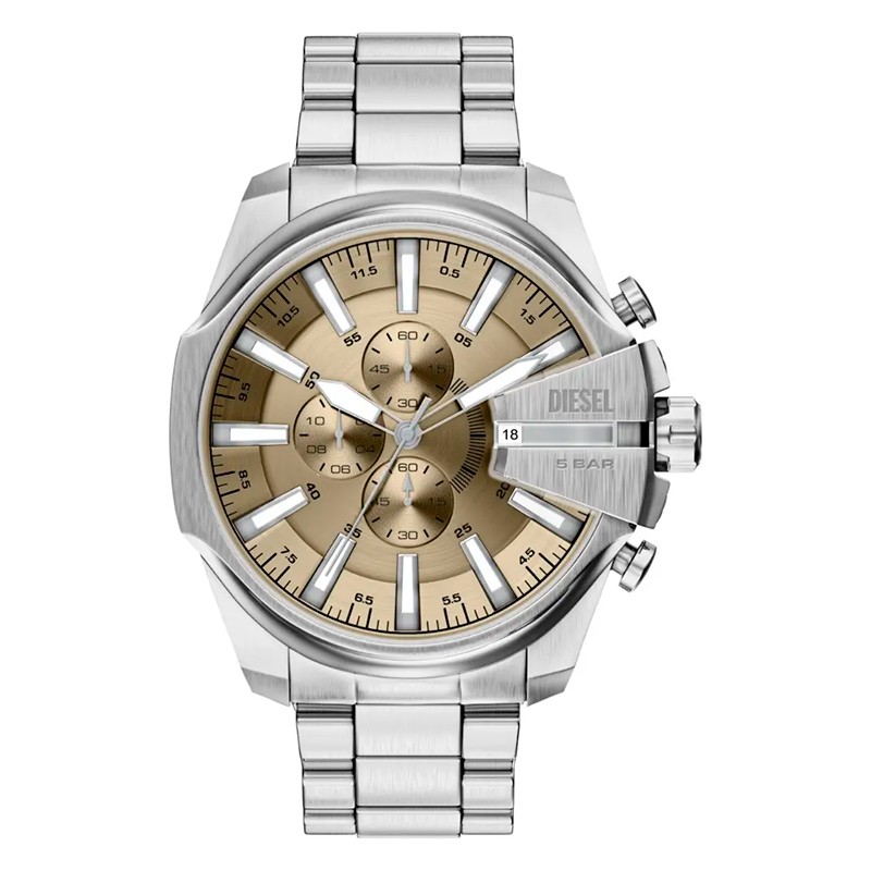 RELOGIO MASCULINO DIESEL QUARTZO TAM 48MM DZ4702 PRATA/DOURADO