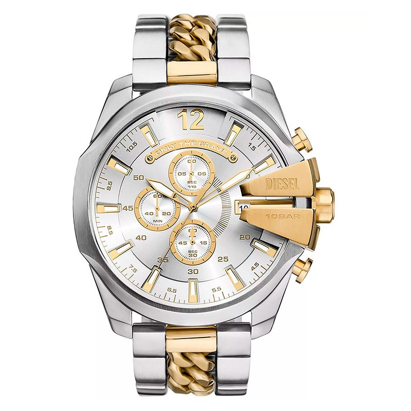 RELOGIO MASCULINO DIESEL QUARTZO TAM 51MM DZ4672 BRANCO