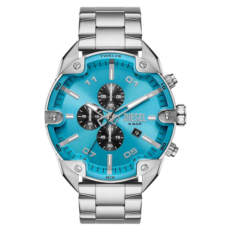 RELOGIO MASCULINO DIESEL QUARTZO TAM 49MM DZ4655 PRATA/AZUL