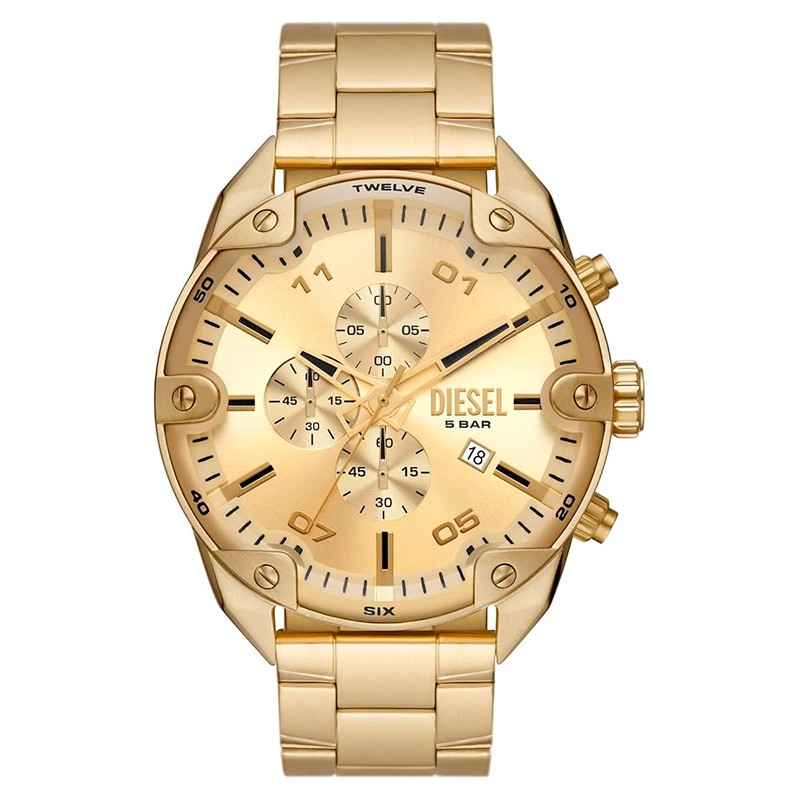 RELOGIO MASCULINO DIESEL QUARTZO TAM 49MM DZ4608 OURO