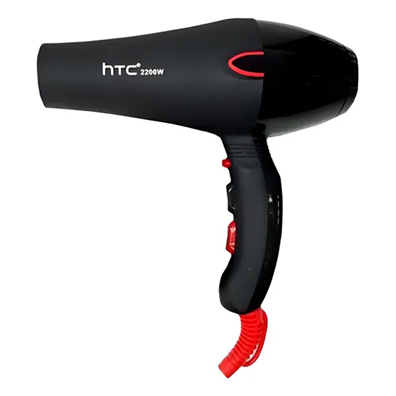 SECADOR DE CABELO HTC EF-2012 EXPORT PLUS 2200W PRETO E VERMELHO