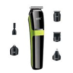 MAQUINA DE BARBEAR RECARREGAVEL MODELO AT1326 220V COM BATERIA DE LITIO 1500MAH COR CINZA MAT PLASTICO HTC
