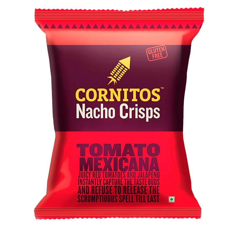 TORTILHA CHIPS CORNITOS NACHO CRISPS TOMATO MEXICANA 77G