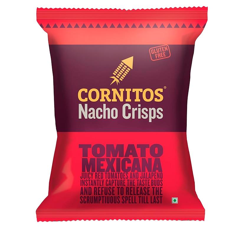 TORTILHA CHIPS CORNITOS NACHO CRISPS TOMATO MEXICANA 150G