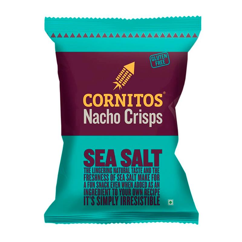 TORTILHA CHIPS CORNITOS NACHO CRISPS SEA SALT 150G