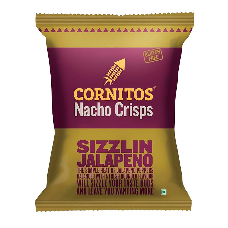 TORTILHA CHIPS CORNITOS NACHO CRISPS SIZZLIN JALAPENO 150G