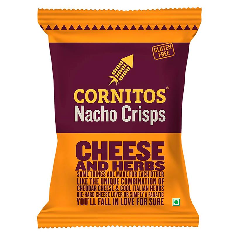 TORTILHA CHIPS CORNITOS NACHO CRISPS CHEESE AND HERBS 150G