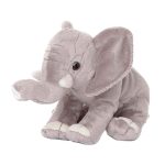 BRINQUEDO DE PELUCIA AFRICAN ELEPHANT TRUNK UP COR CINZA 18 CM 7 100% POLIESTER MARCA WWF