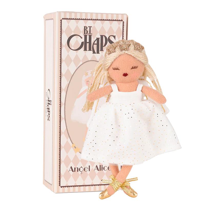 PELUCIA WWF BT ANGEL ALICE EM CAIXA DE PRESENTE 18CM BRANCO