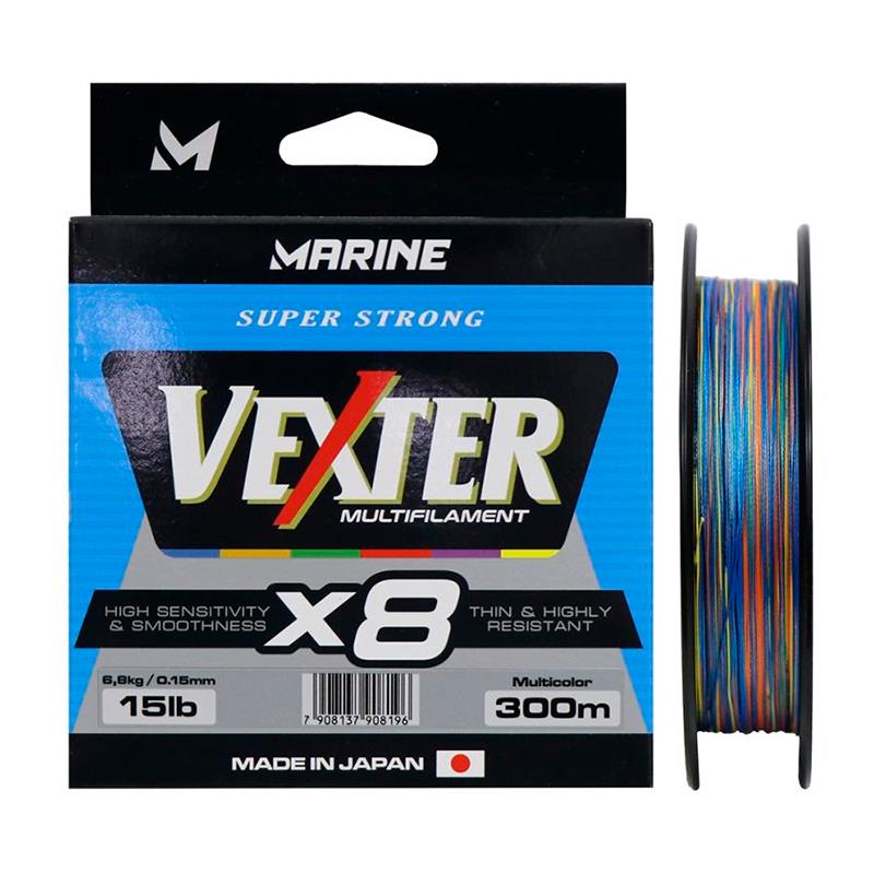 LINHA MULT.VEXTER X8 MULTIC.15LB 300M