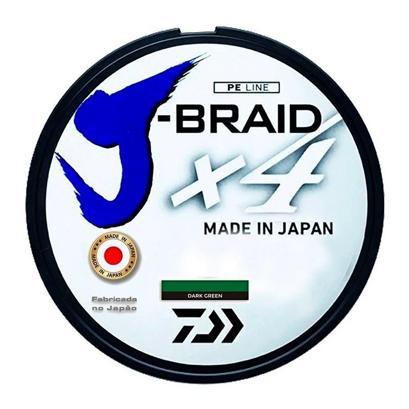 LINHA J-BRAID 4 135M 20LB 0.21MM D.GREEN