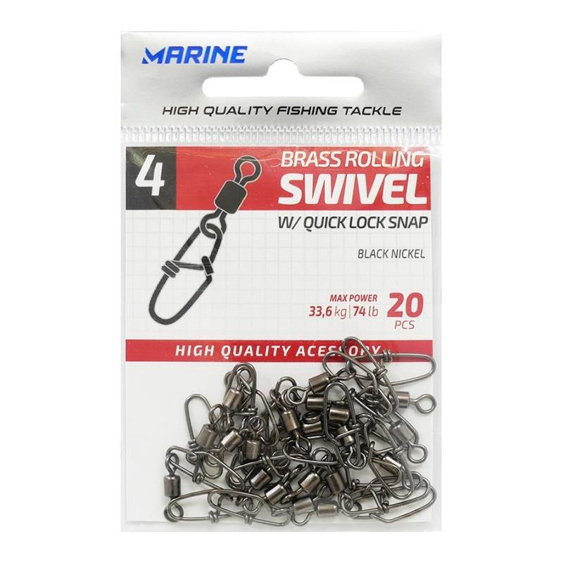 GIRADOR BLACK NICKEL SWIVEL 08 C/20 BRASS ROLLING