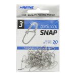 7908137915637 FAT6848 5837670 SNAP QUICK LOCK NICKEL 3 COM 20 PECAS MATERIAL ACO CARBONOARINE SPORTS