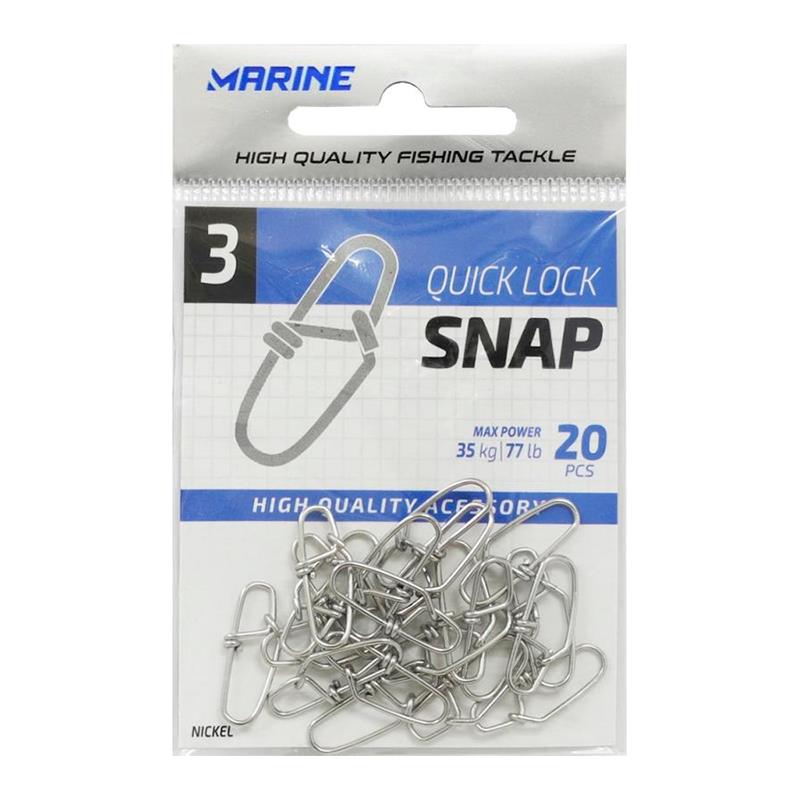 MARINE SPORTS SNAP QUICK LOCK NICKEL 3 C/20