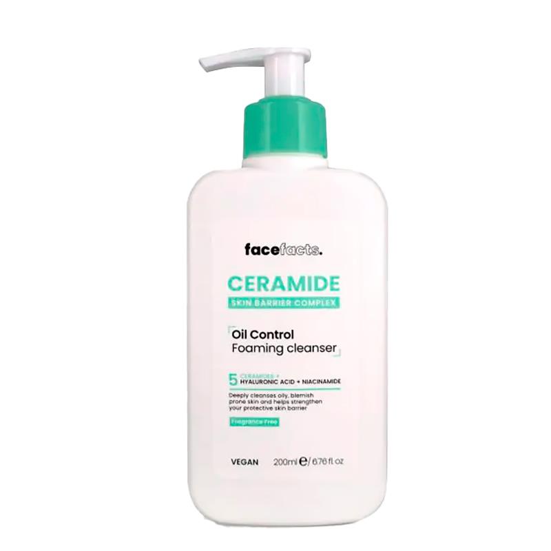 ESPUMA FACIAL FACE FACTS CERAMIDE OIL CONTROL FOAMING CLEANSER 200ML