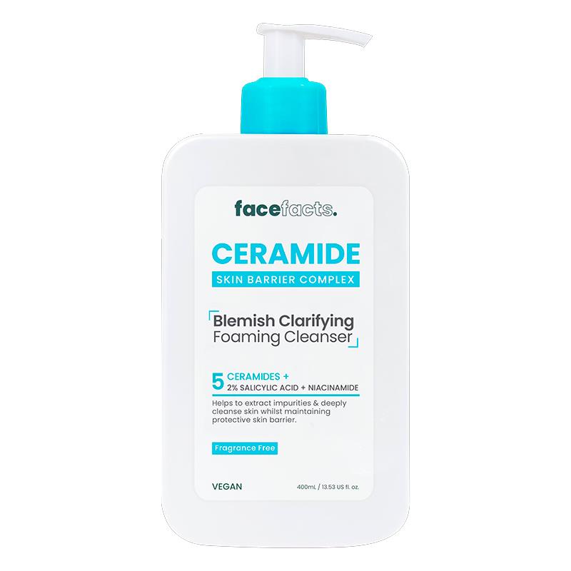 ESPUMA FACIAL FACE FACTS CERAMIDE BLEMISH CLARIFYING FOAMING CLEANSER 400ML