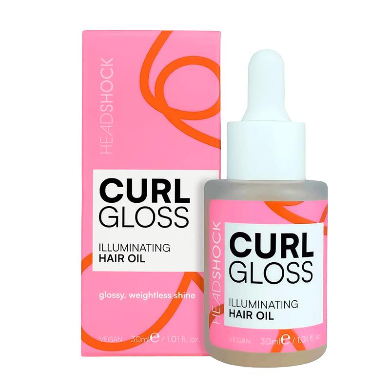 OLEO CAPILAR HEADSHOCK CURL GLOSS ILLUMINATING HAIR OIL 30ML